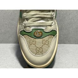 GT Gucci Screener Leather Sneaker GG Canvas