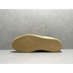 GT Gucci Screener Leather Sneaker GG Canvas Cream