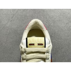 GT Gucci Screener Leather Sneaker GG Canvas Pink