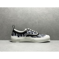 GT B23 Low Top Sneaker Black White Dior Oblique Canvas