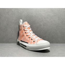 DIOR B23 High Orange Oblique Canvas Sneaker