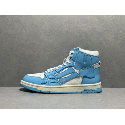 GT Amiri Skel High low Top Sneakers Powder Blue UNC