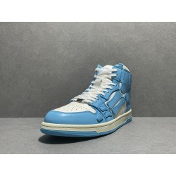 GT Amiri Skel High low Top Sneakers Powder Blue UNC