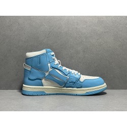 GT Amiri Skel High low Top Sneakers Powder Blue UNC