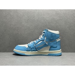 GT Amiri Skel High low Top Sneakers Powder Blue UNC