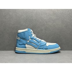 GT Amiri Skel High low Top Sneakers Powder Blue UNC