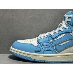 GT Amiri Skel High low Top Sneakers Powder Blue UNC