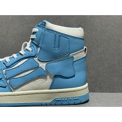 GT Amiri Skel High low Top Sneakers Powder Blue UNC