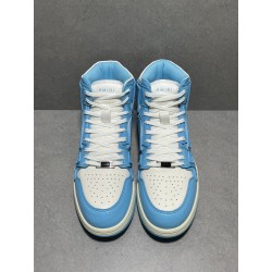 GT Amiri Skel High low Top Sneakers Powder Blue UNC