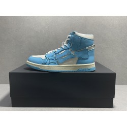 GT Amiri Skel High low Top Sneakers Powder Blue UNC