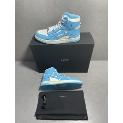 GT Amiri Skel High low Top Sneakers Powder Blue UNC