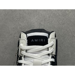 GT Amiri Skel High low Top Sneakers White Black