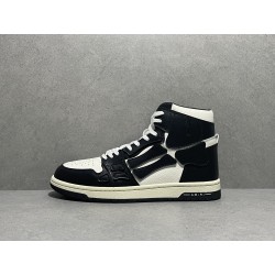 GT Amiri Skel High Top Sneakers Black White