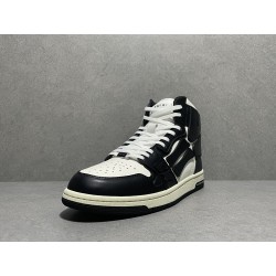 GT Amiri Skel High Top Sneakers Black White