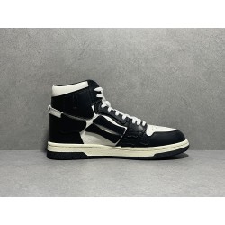 GT Amiri Skel High Top Sneakers Black White