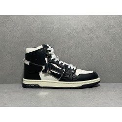 GT Amiri Skel High Top Sneakers Black White