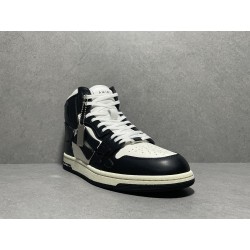 GT Amiri Skel High Top Sneakers Black White