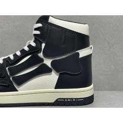 GT Amiri Skel High Top Sneakers Black White