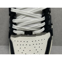 GT Amiri Skel High Top Sneakers Black White