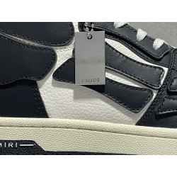 GT Amiri Skel High Top Sneakers Black White