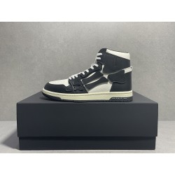 GT Amiri Skel High Top Sneakers Black White