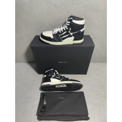 GT Amiri Skel High Top Sneakers Black White