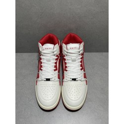 GT Amiri Skel High Top Sneakers White Red