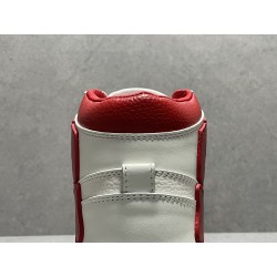 GT Amiri Skel High Top Sneakers White Red