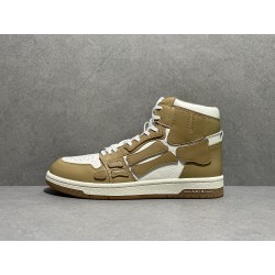 GT Amiri Skel High Top Sneakers Tan