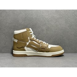 GT Amiri Skel High Top Sneakers Tan