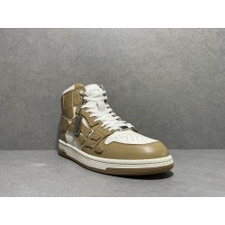 GT Amiri Skel High Top Sneakers Tan