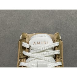 GT Amiri Skel High Top Sneakers Tan