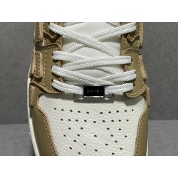 GT Amiri Skel High Top Sneakers Tan