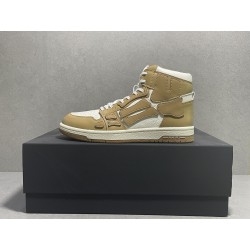 GT Amiri Skel High Top Sneakers Tan