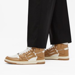 GT Amiri Skel High Top Sneakers Tan