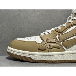 GT Amiri Skel High Top Sneakers Tan