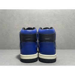 GT Amiri Skel High Top Black Royal Blue