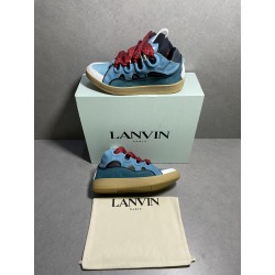 GT Lanvin Leather Curb Blue Grey
