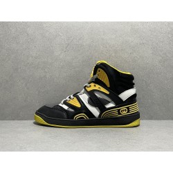 GT Gucci Basket Black Yellow Demetra Sneaker