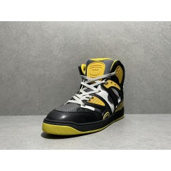 GT Gucci Basket Black Yellow Demetra Sneaker