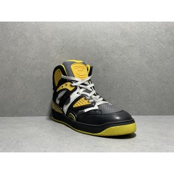 GT Gucci Basket Black Yellow Demetra Sneaker