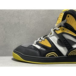 GT Gucci Basket Black Yellow Demetra Sneaker
