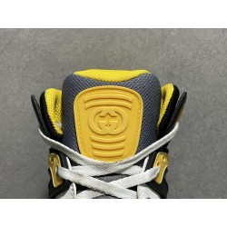 GT Gucci Basket Black Yellow Demetra Sneaker