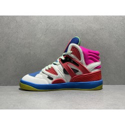 GT Gucci Basket Pink Green Demetra Sneaker