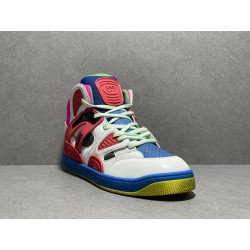 GT Gucci Basket Pink Green Demetra Sneaker