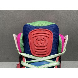 GT Gucci Basket Pink Green Demetra Sneaker