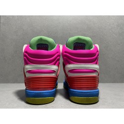 GT Gucci Basket Pink Green Demetra Sneaker