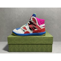 GT Gucci Basket Pink Green Demetra Sneaker