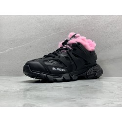 GT Balenciaga Track Fur Black and Pink