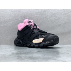 GT Balenciaga Track Fur Black and Pink